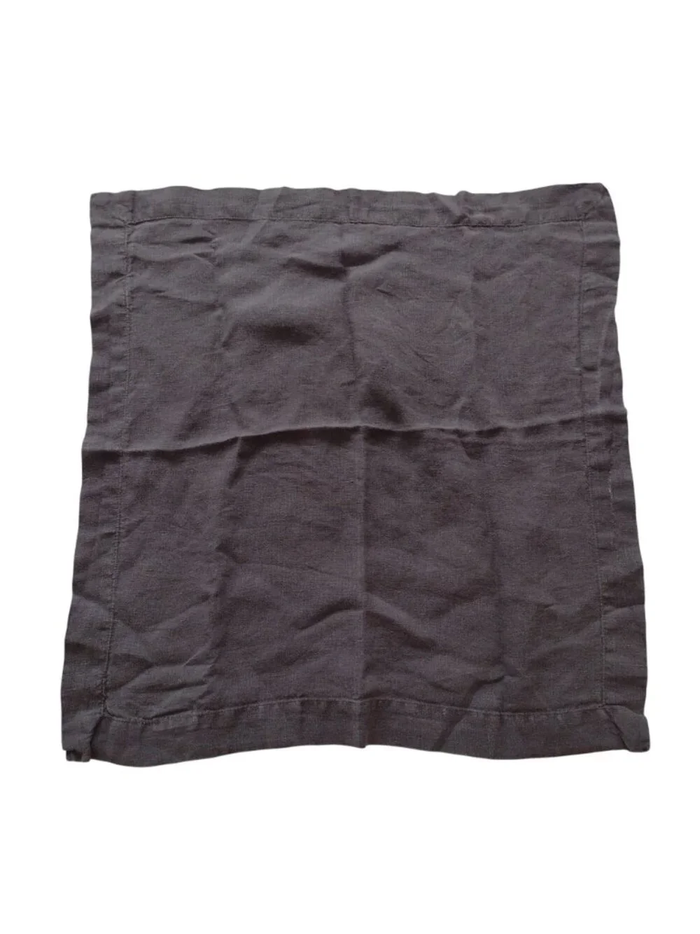 Crate and Barrel Linen Napkins Charcoal Gray Set of 4 20